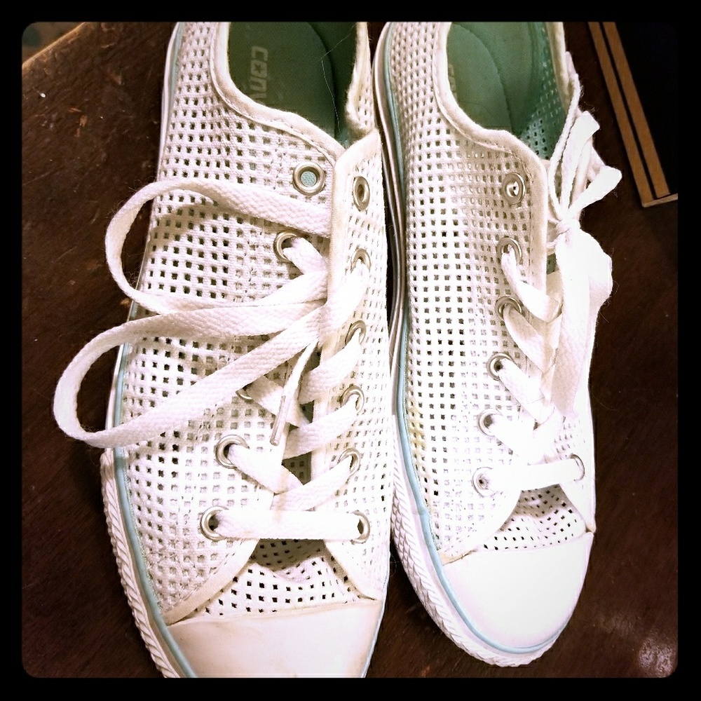 White Mesh Converse